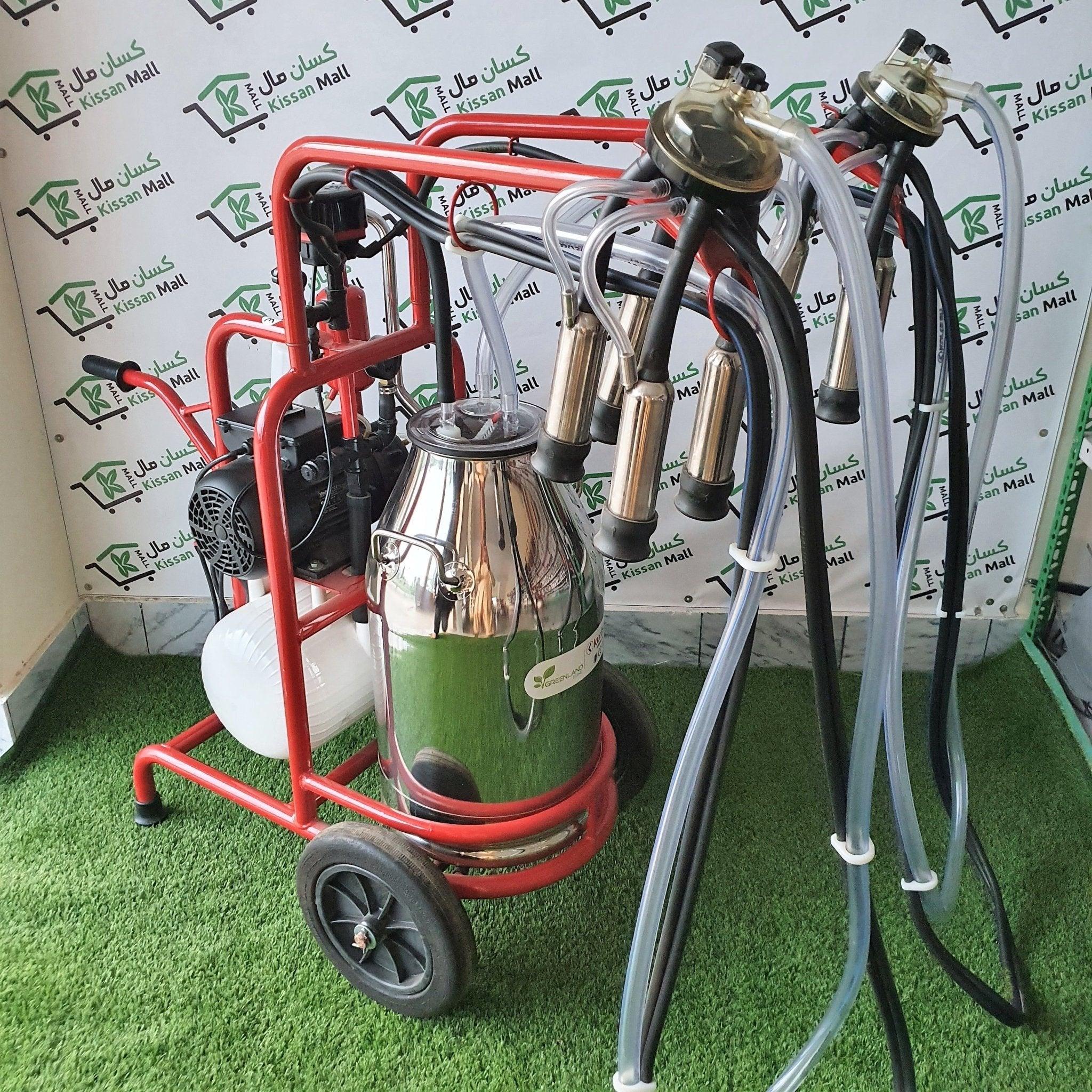 Milking Machine Single Bucket Double Cluster - kissanmall.pk 