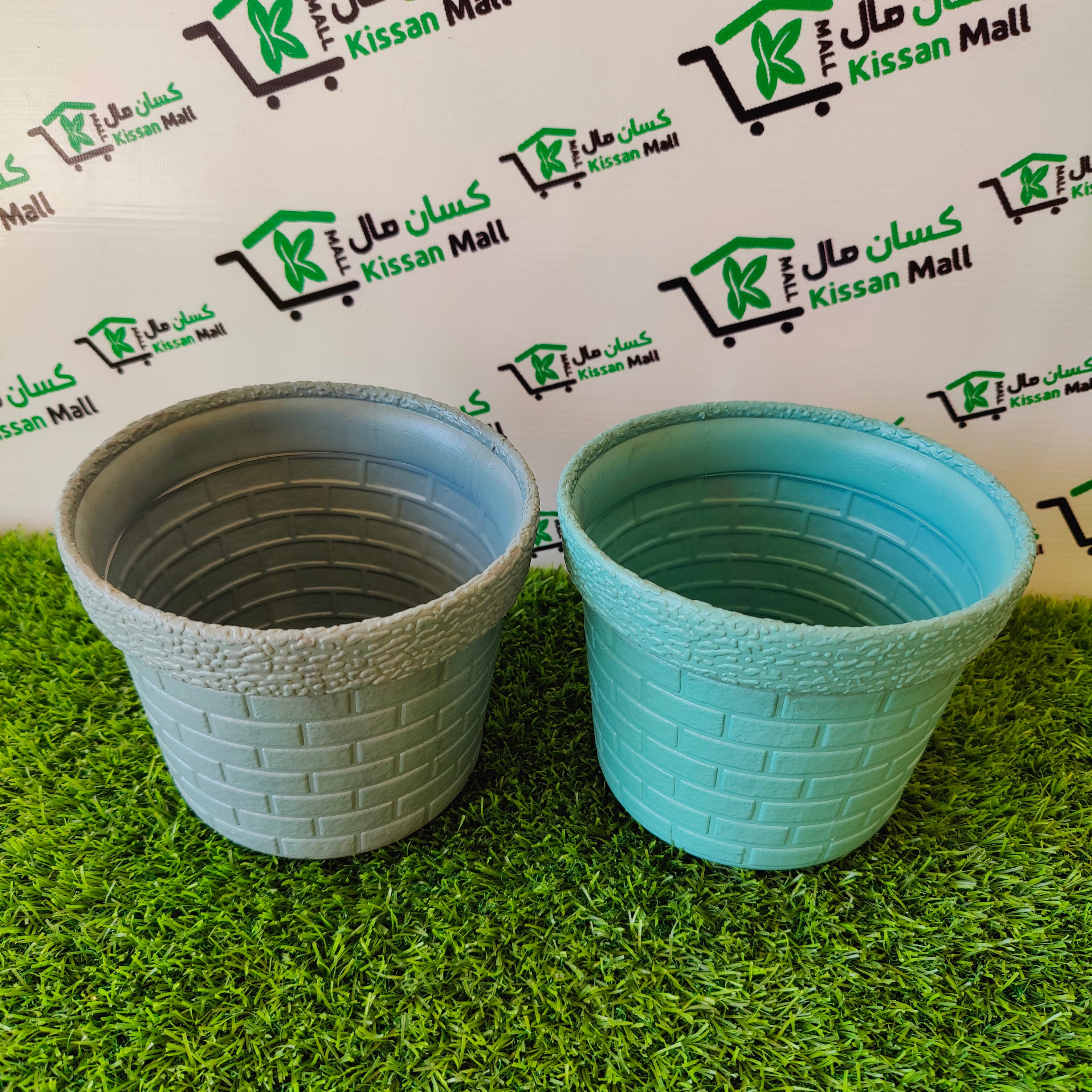 Colorful Fiber Pots 6 inches - Kissan Mall 