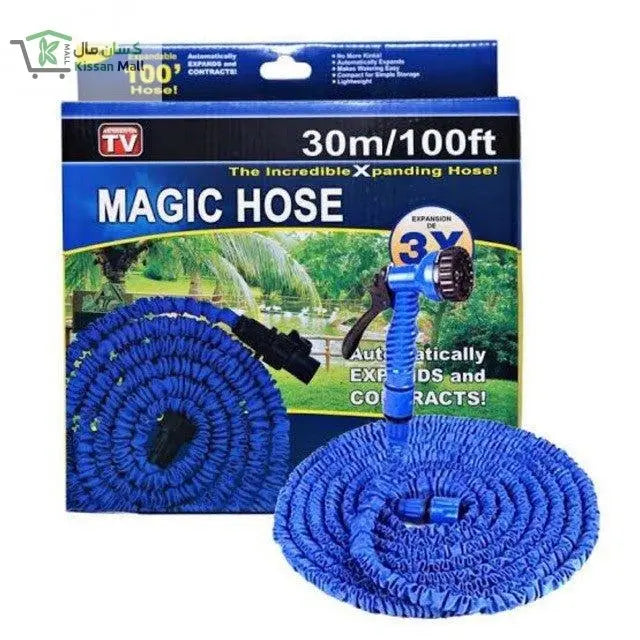 Magic Hose Pipe (100 ft) With 7 Spray Gun Functions - Kissan Mall 