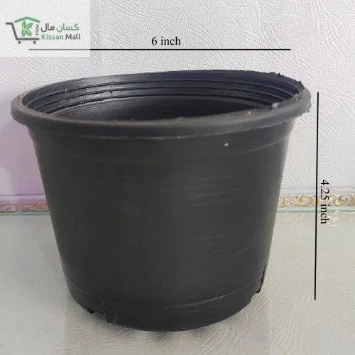 Black Plastic Pot 4 inches - Kissan Mall 